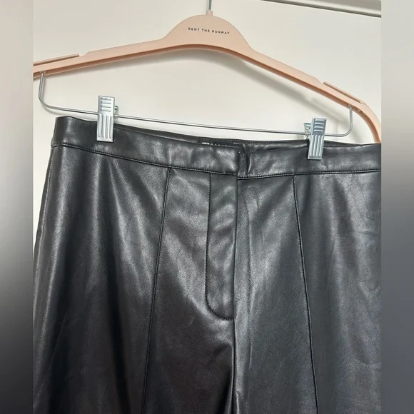 ASOS Design Leather Kick Flare Pants - Picture 8 of 11